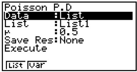 CASIO GRAPH 75 - - Probabilité de Poisson - 1