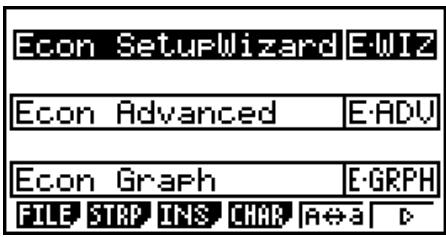 CASIO GRAPH 75 - - To access the Setup Wizard from an Econ SetupWizard strip - 1