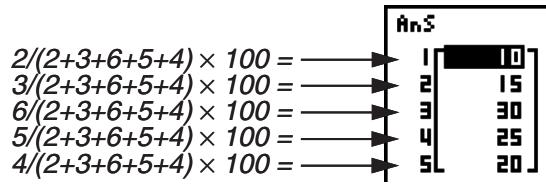 CASIO GRAPH 75 - Exemple Combiner la liste 1 (-3, -2) et la liste 2 (1, 9, 10) - 2