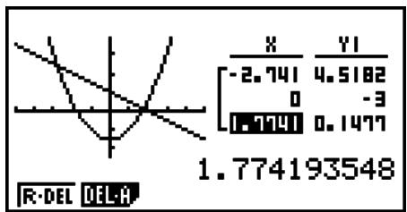 CASIO GRAPH 75 - ■ Graphe à table - 1