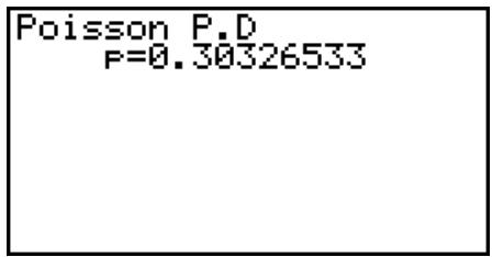 CASIO GRAPH 75 - - Probabilité de Poisson - 3