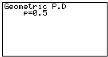 CASIO GRAPH 75 - - Probabilité géométrique - 3