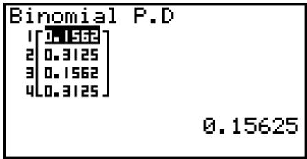 CASIO GRAPH 75 - - Probabilité binomiale - 2