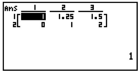 CASIO GRAPH 75 - - Forme échelonnée par rapport aux lignes - 1
