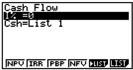 CASIO GRAPH 75 - Cash-flow (Évaluation d'investissement) - 2