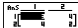 CASIO GRAPH 75 - Exemple 1 Additionner les deux matrices suivantes (matrice A + matrice B) : - 1