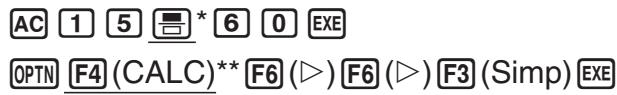 CASIO GRAPH 75 - ■ Simplification - 1