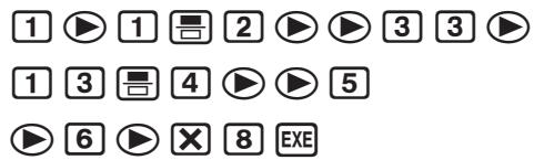 CASIO GRAPH 75 - Exemple Effectuer le calcul suivant - 1