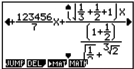 CASIO GRAPH 75 - Exemple 2 Ecrire (1 + 25) - 9