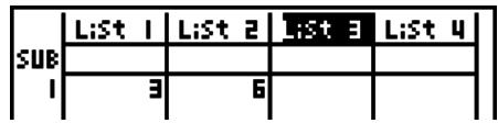 CASIO GRAPH 75 - - Pour saisir une série de valeurs simultanément - 6
