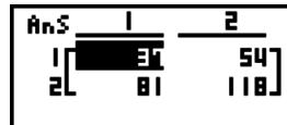 CASIO GRAPH 75 - - Élévation d'une matrice à une puissance - 1