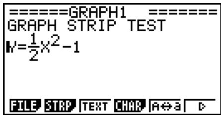 CASIO GRAPH 75 - - Pour insérer un bandeau - 1