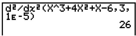 CASIO GRAPH 75 - ■ Calculs de différentielles quadratiques - 3