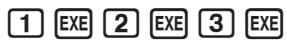 CASIO GRAPH 75 - Exemple Introduire les données suivantes dans la matrice B : - 2