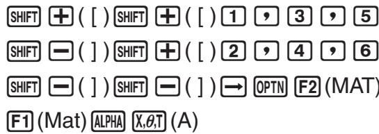CASIO GRAPH 75 - - Format d'introduction des données dans une matrice - 1