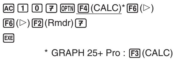 CASIO GRAPH 75 - ■ Reste d'entier divisé par entier - 1
