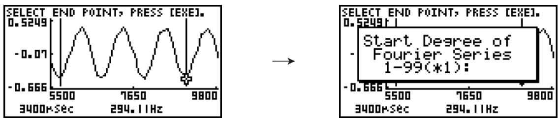CASIO GRAPH 75 - - To perform Fourier series expansion - 3