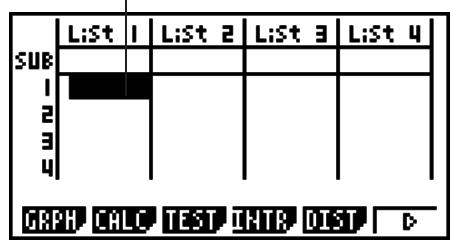 CASIO GRAPH 75 - Avant d'effectuer des calculs statistiques - 1