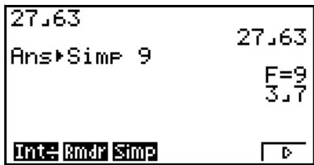 CASIO GRAPH 75 - ■ Simplification - 7