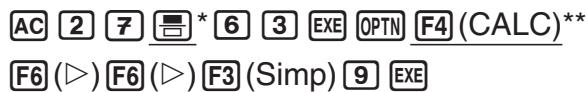 CASIO GRAPH 75 - ■ Simplification - 5