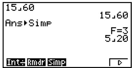 CASIO GRAPH 75 - ■ Simplification - 3