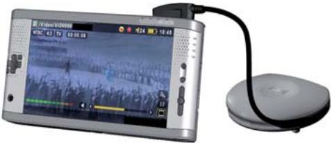 ARCHOS AV 700 - Connexion (4) : connecter l'AV 700 au pod de connexion TV - 1