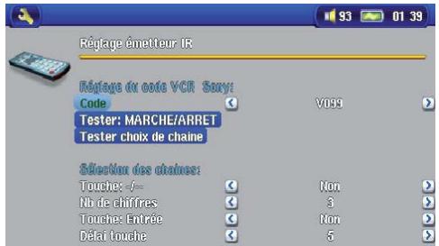 ARCHOS AV 700 - 2e partie : trouver les bons codes d'émetteur - 1