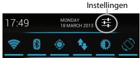 17:49 MONDAY 18 MARCH 2013 Instellingen