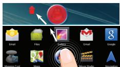 ARCHOS 101B XS 2 - Ein Element vom Startbildschirm entfernen: - 1