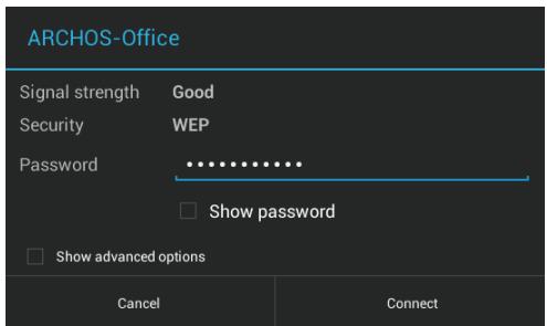 ARCHOS 101B XS 2 - Ligação a uma rede WiFi - 6