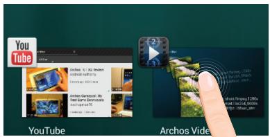 ARCHOS 101B XS 2 - Les applications récentes - 1