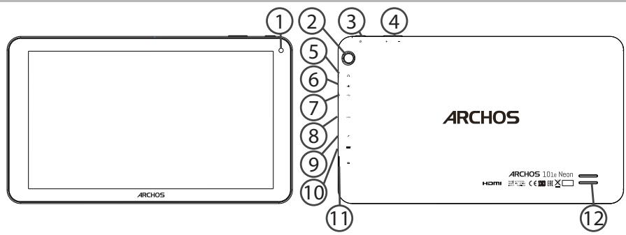 ARCHOS 101E NEON - Descripción del ARCHOS - 1