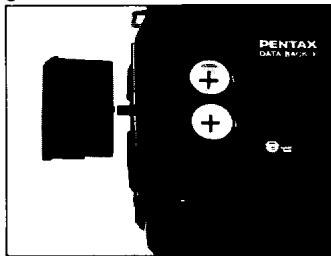 PENTAX DATA BACK - HOW TO INSERT BATTERIES - 2