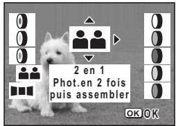 PENTAX OPTIO S60 - Prise de deux photographies en une (Mode deux-en-un) - 1