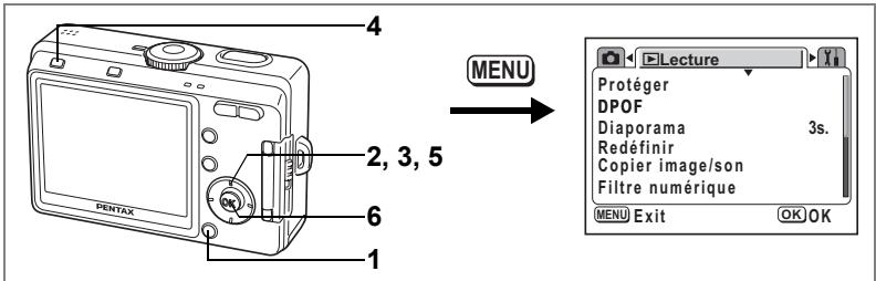 PENTAX OPTIO S60 - Protection des images/des sons contre l'effacement (Protéger) - 3