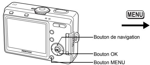 PENTAX OPTIO S60 - Appuyez sur le bouton OK. - 3