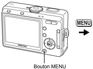 PENTAX OPTIO S60 - Exemple d'une opération de menu - 1