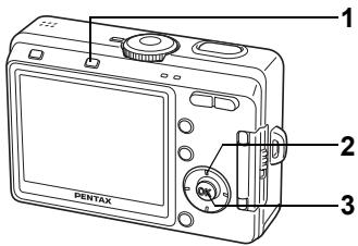 PENTAX OPTIO S60 - Réglage de la fonction de suppression rapide - 1
