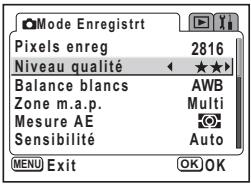 PENTAX OPTIO S60 - Comment utiliser les menus - 2