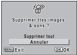 PENTAX OPTIO S60 - Suppression de toutes les images - 2