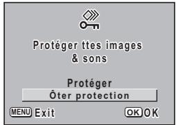 PENTAX OPTIO S60 - Protection de l'ensemble des images/des sons - 2