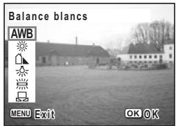 PENTAX OPTIO S60 - Réglage de la balance des blancs - 1