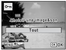 PENTAX OPTIO W10 - Protection de l'ensemble des images/des fichiers son - 1