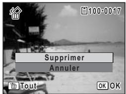 PENTAX OPTIO W10 - Suppression d'images seules ou de fichiers son - 2