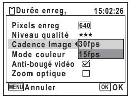 PENTAX OPTIO W10 - Sélection de la cadence d'image - 1
