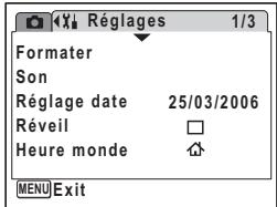 PENTAX OPTIO W10 - Formatage de la carte mémoire SD ou de la mémoire intégrée - 5