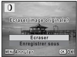 0 Ecraser image originale? Ecraser Enregistrer sous MENU Annuler OK OK