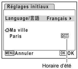PENTAX OPTIO W10 - Appuyez sur le bouton OK. - 1