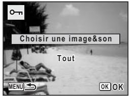 PENTAX OPTIO W10 - Protection des images et des fichiers son contre la suppression (protéger) - 1
