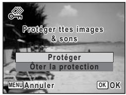 PENTAX OPTIO W10 - Protection de l'ensemble des images/des fichiers son - 2